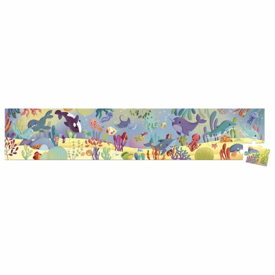 Outlet Janod Puzzle frise Les animaux marins - 36 pièces Multicolore