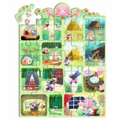 Djeco Puzzle histoire Les trois petits cochons - 35 pièces| Puzzles|Jeux Éducatifs