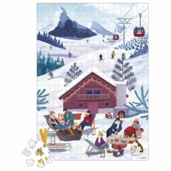 Best Puzzle Hiver à la montagne - 500 pièces Puzzles|Jeux Éducatifs