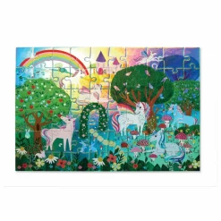 Crocodile Creek Puzzle holographique Licornes - 24 pièces Multicolore
