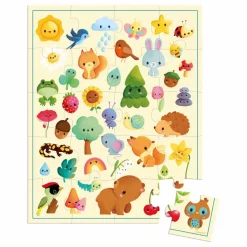 Sale Janod Puzzle Imagier de la nature - 20 Pièces Multicolore