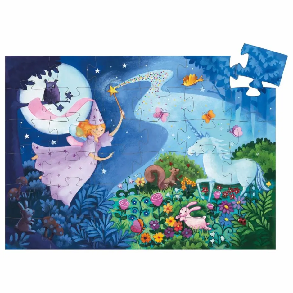 Sale Puzzle La fée et la licorne - 36 pièces Puzzles|Jeux Éducatifs
