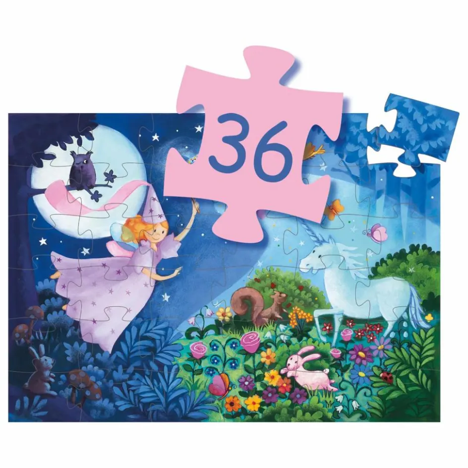 Sale Puzzle La fée et la licorne - 36 pièces Puzzles|Jeux Éducatifs