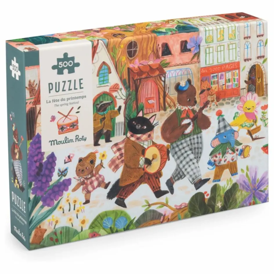 Sale Moulin Roty Puzzle La fête du Printemps - 500 pièces Multicolore