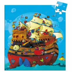 Djeco Puzzle Le bateau de Barberousse - 54 pièces Multicolore