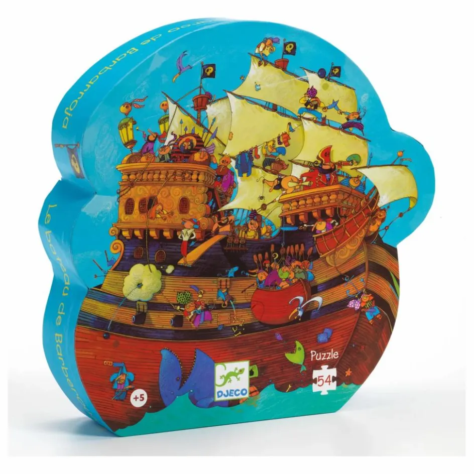 Djeco Puzzle Le bateau de Barberousse - 54 pièces Multicolore