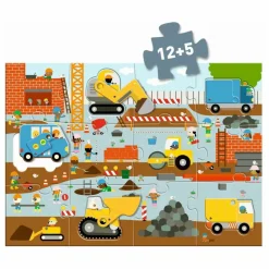 Best Puzzle Le chantier - 17 pièces Puzzles|Jeux Éducatifs