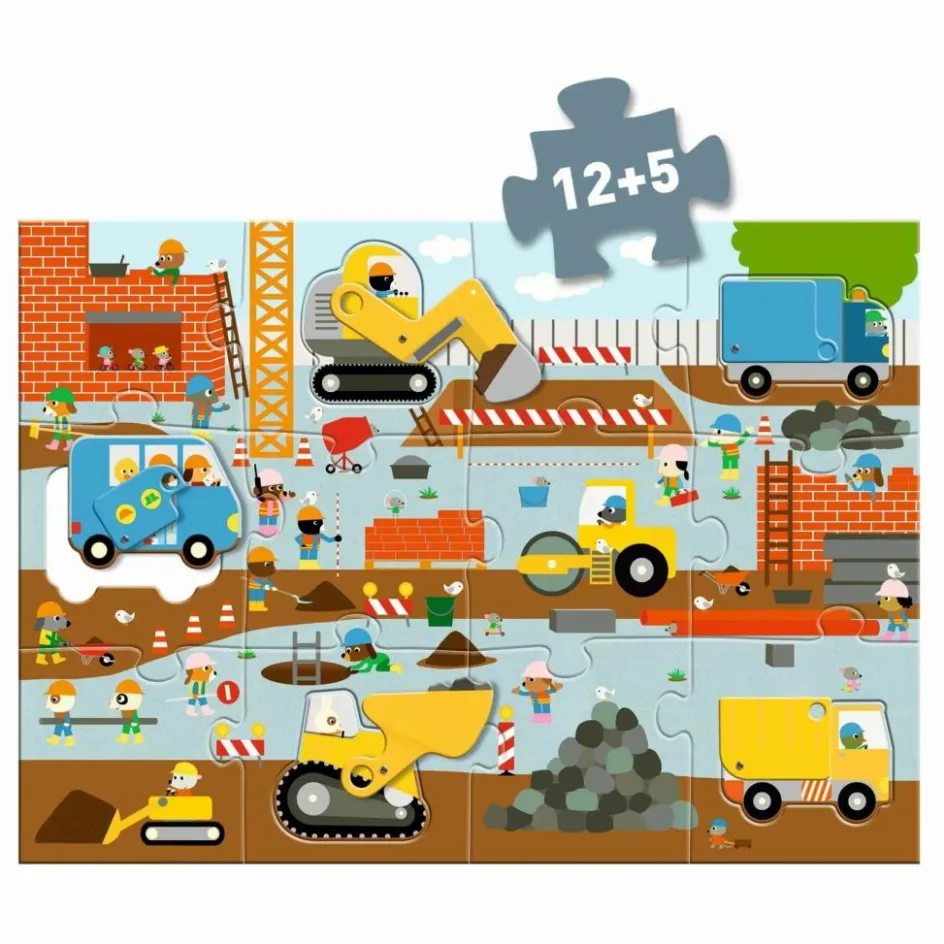 Best Puzzle Le chantier - 17 pièces Puzzles|Jeux Éducatifs