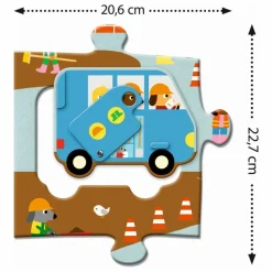 Best Puzzle Le chantier - 17 pièces Puzzles|Jeux Éducatifs