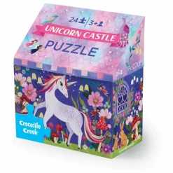 New Crocodile Creek Puzzle Le Château des Licornes - 24 pièces Multicolore