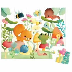 Janod Puzzle Les compagnons du jardin - 20 pièces| Puzzles|Jeux Éducatifs