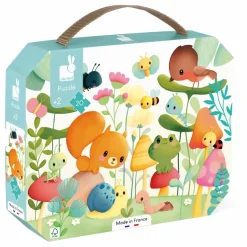 Janod Puzzle Les compagnons du jardin - 20 pièces| Puzzles|Jeux Éducatifs