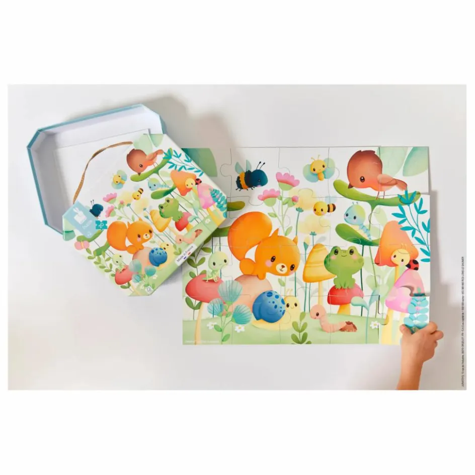 Janod Puzzle Les compagnons du jardin - 20 pièces| Puzzles|Jeux Éducatifs