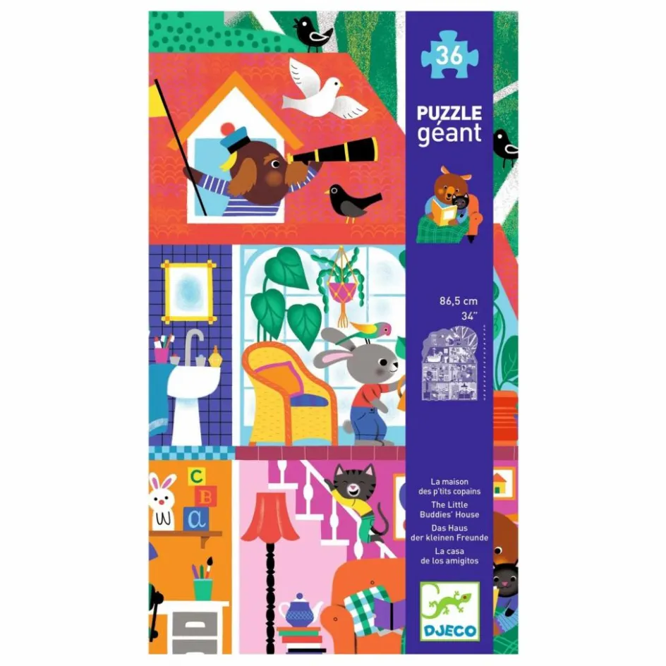 Online Djeco Puzzle Maison des Copains - 36 pièces Multicolore