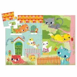 Djeco Puzzle Pachat et ses amis - 24 pcs| Puzzles|Jeux Éducatifs