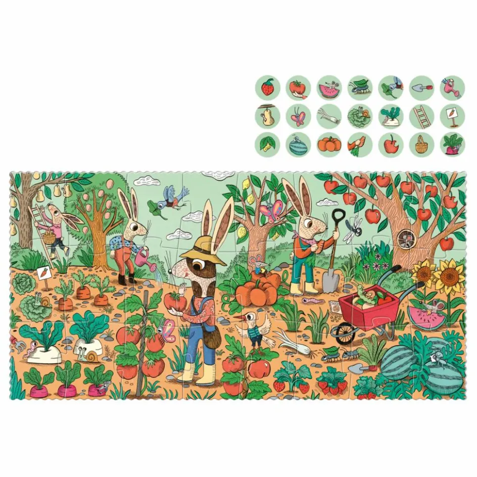 Clearance Londji Puzzle Rabbit's Garden - 24 pièces Multicolore
