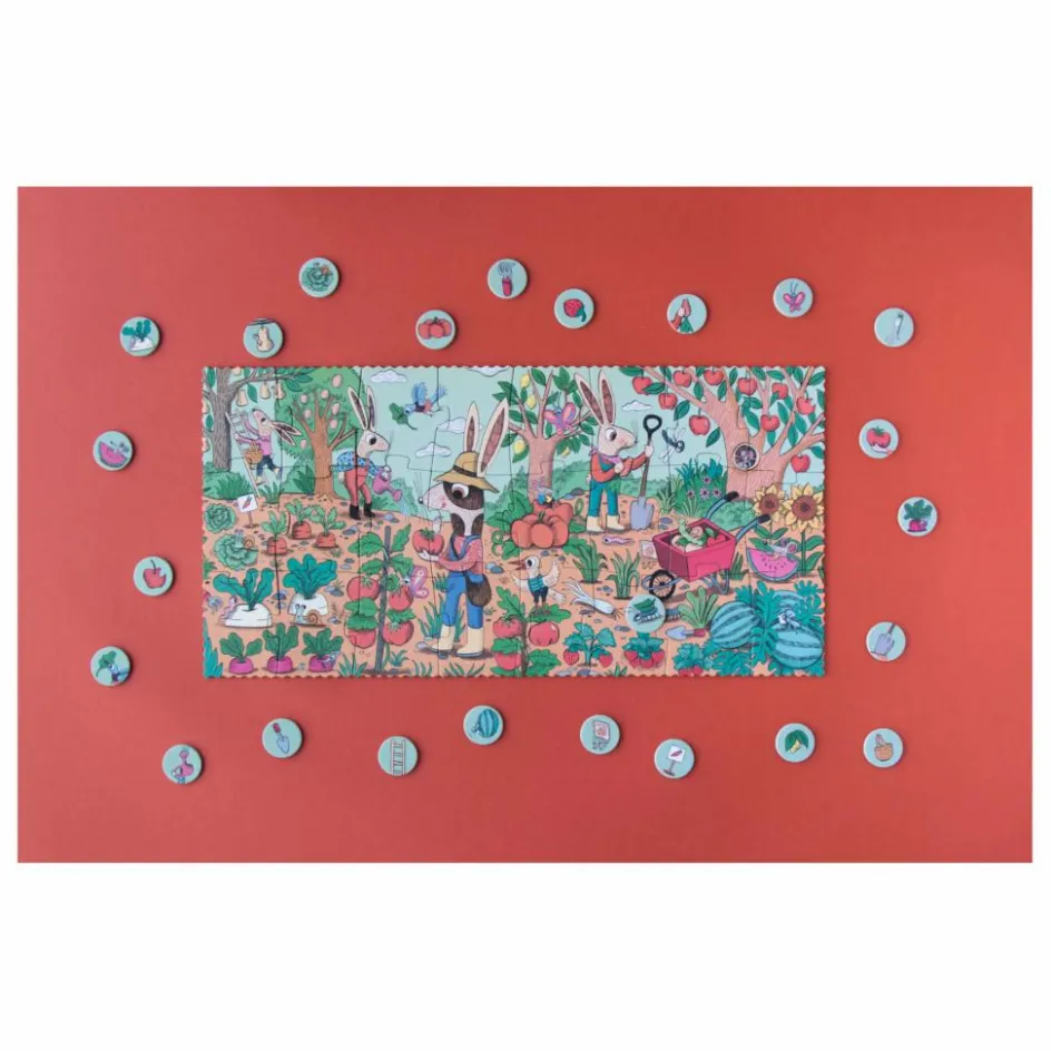 Clearance Londji Puzzle Rabbit's Garden - 24 pièces Multicolore