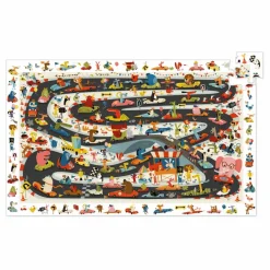 Djeco Puzzle Rallye automobile 54 pièces| Puzzles|Jeux Éducatifs