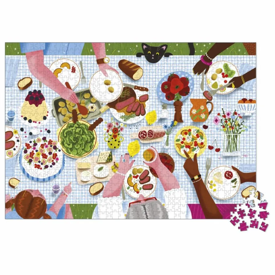 Best Janod Puzzle Repas de famille - 1000 pièces Multicolore