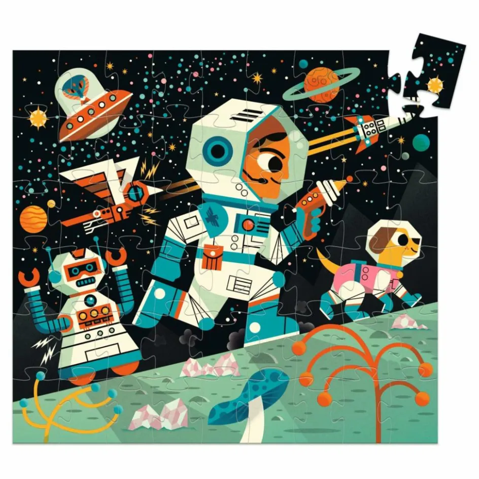 Djeco Puzzle Station Spatiale - 54 pièces| Puzzles|Jeux Éducatifs