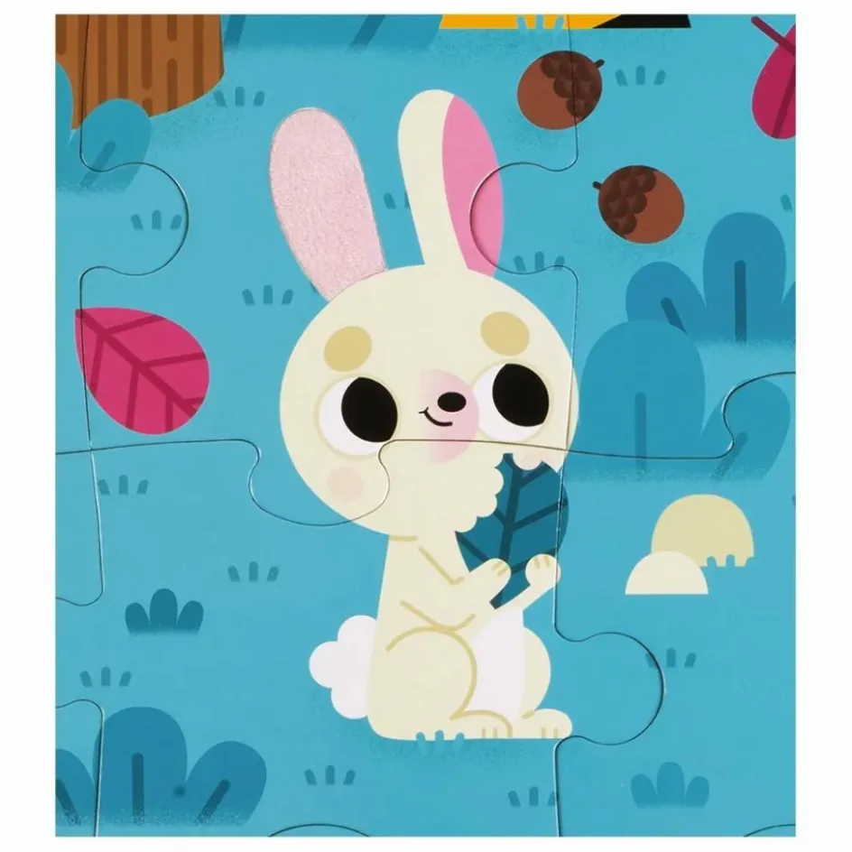 Discount Puzzle tactile Les Animaux de la Forêt - 20 pièces Puzzles|Jeux Éducatifs