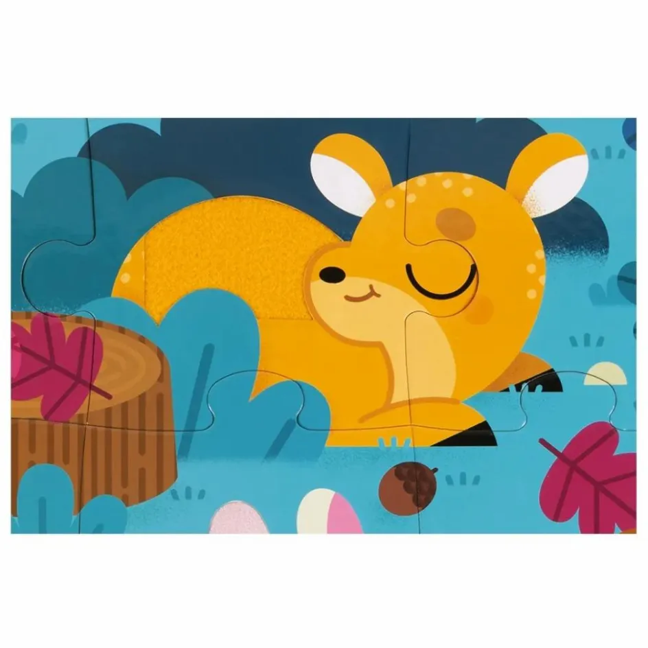 Discount Puzzle tactile Les Animaux de la Forêt - 20 pièces Puzzles|Jeux Éducatifs