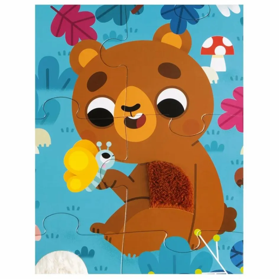 Discount Puzzle tactile Les Animaux de la Forêt - 20 pièces Puzzles|Jeux Éducatifs