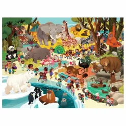 Crocodile Creek Puzzles|Jeux Éducatifs*Puzzle Une journée au zoo - 48 pièces