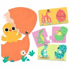 Outlet Puzzles duo-trio Oeufsrigolos Puzzles|Jeux Éducatifs