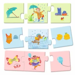 Djeco Puzzles duo-trio Quotidien| Puzzles|Jeux Éducatifs