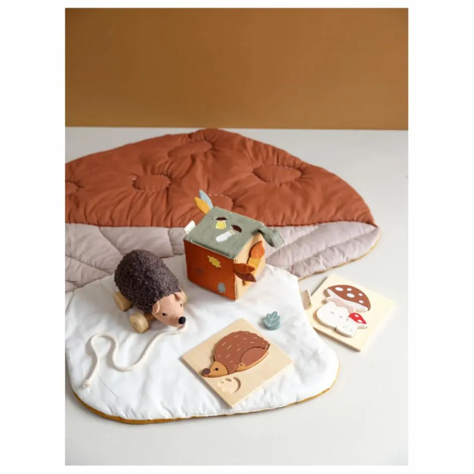 Online Fabelab Puzzles en bois Hérisson et champignon - Set de 2 Multicolore