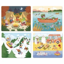 Sale Vilac Puzzles évolutifs Les vacances - Set de 4 Multicolore