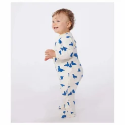 Online Petit Bateau Pyjama à Pieds Berry Coton Bio | Crème