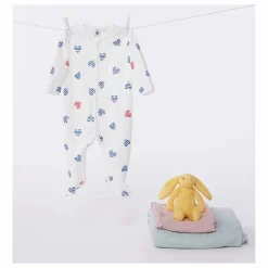 Best Petit Bateau Pyjama à Pieds Bertho Coton Bio | Ecru