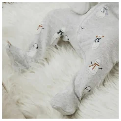 Petit Lem Pyjama Avec Pieds Bonhommes de Neige Coton Bio || Pyjamas, Sous-Vêtements|Pyjamas, Sous-Vêtements