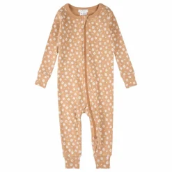 Sale Petit Lem Pyjama Avec Pieds Fleuri Coton Bio | Naturel