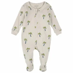 Petit Lem Pyjama Avec Pieds Palmiers Coton Bio || Pyjamas, Sous-Vêtements|Pyjamas, Sous-Vêtements