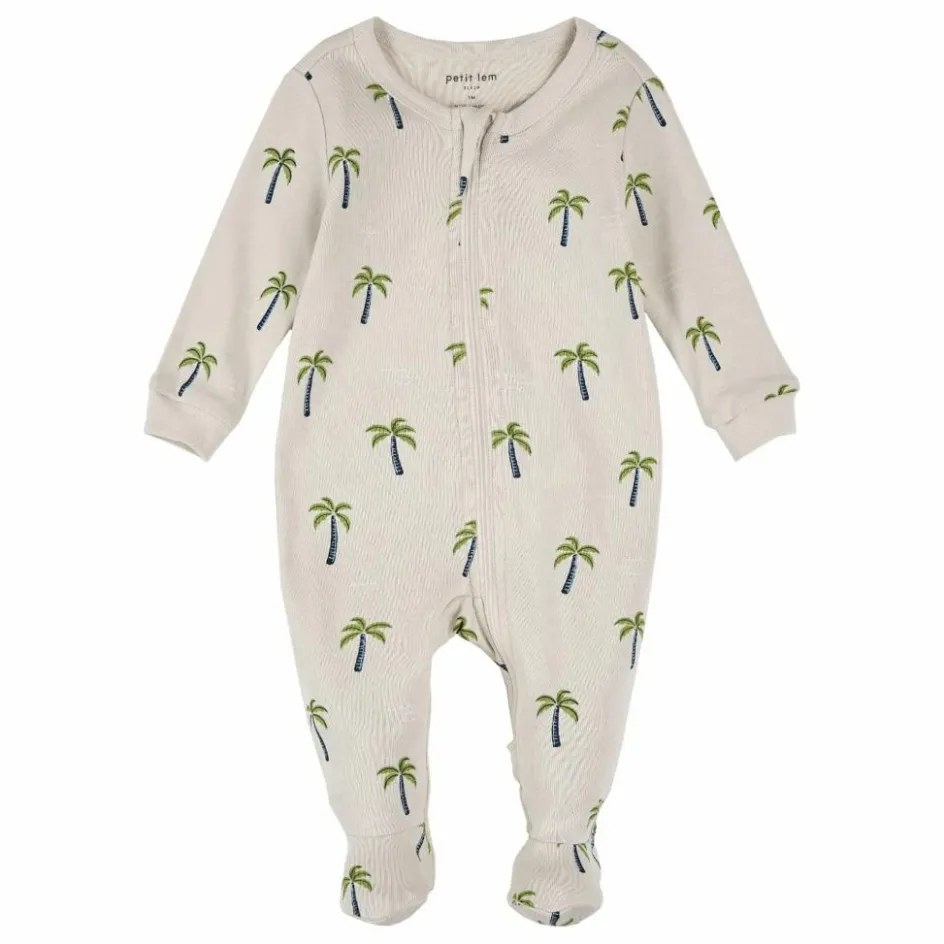 Petit Lem Pyjama Avec Pieds Palmiers Coton Bio || Pyjamas, Sous-Vêtements|Pyjamas, Sous-Vêtements