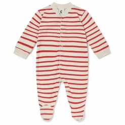 Sleepy Doe Pyjamas, Sous-Vêtements|Pyjamas, Sous-Vêtements*Pyjama avec pieds Rayé Coton Bio |
