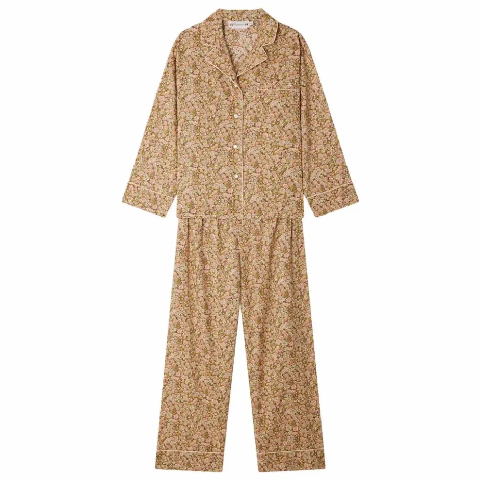 New Bonpoint Pyjama avec Pochette Dormeur Liberty Coton Bio | Mauve