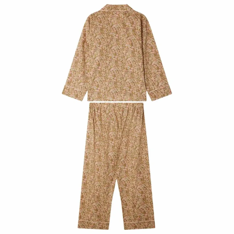 New Bonpoint Pyjama avec Pochette Dormeur Liberty Coton Bio | Mauve