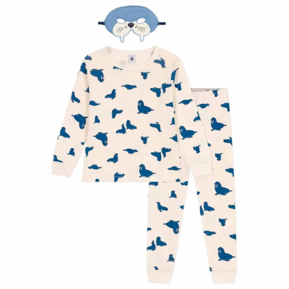 Clearance Petit Bateau Pyjama Bretino Coton Bio | Crème