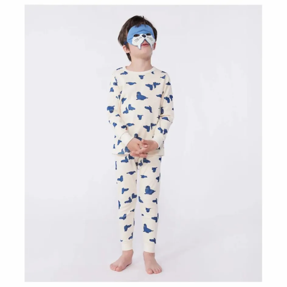 Clearance Petit Bateau Pyjama Bretino Coton Bio | Crème