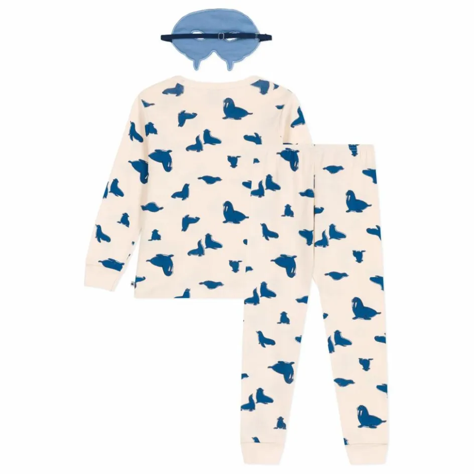 Clearance Petit Bateau Pyjama Bretino Coton Bio | Crème