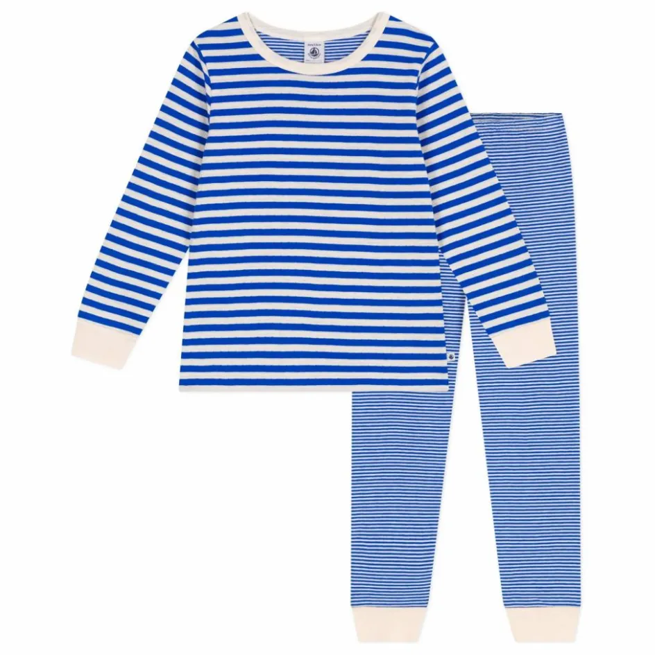 Clearance Petit Bateau Pyjama Brian Coton Bio | Bleu
