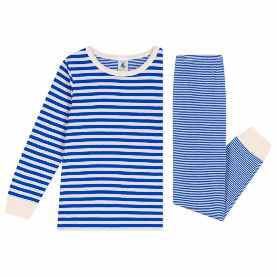 Clearance Petit Bateau Pyjama Brian Coton Bio | Bleu