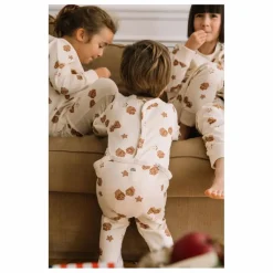 Best Studio Bohème Pyjama Chubby Noël Coton Bio | Ecru