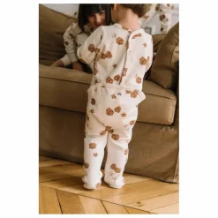 Best Studio Bohème Pyjama Chubby Noël Coton Bio | Ecru