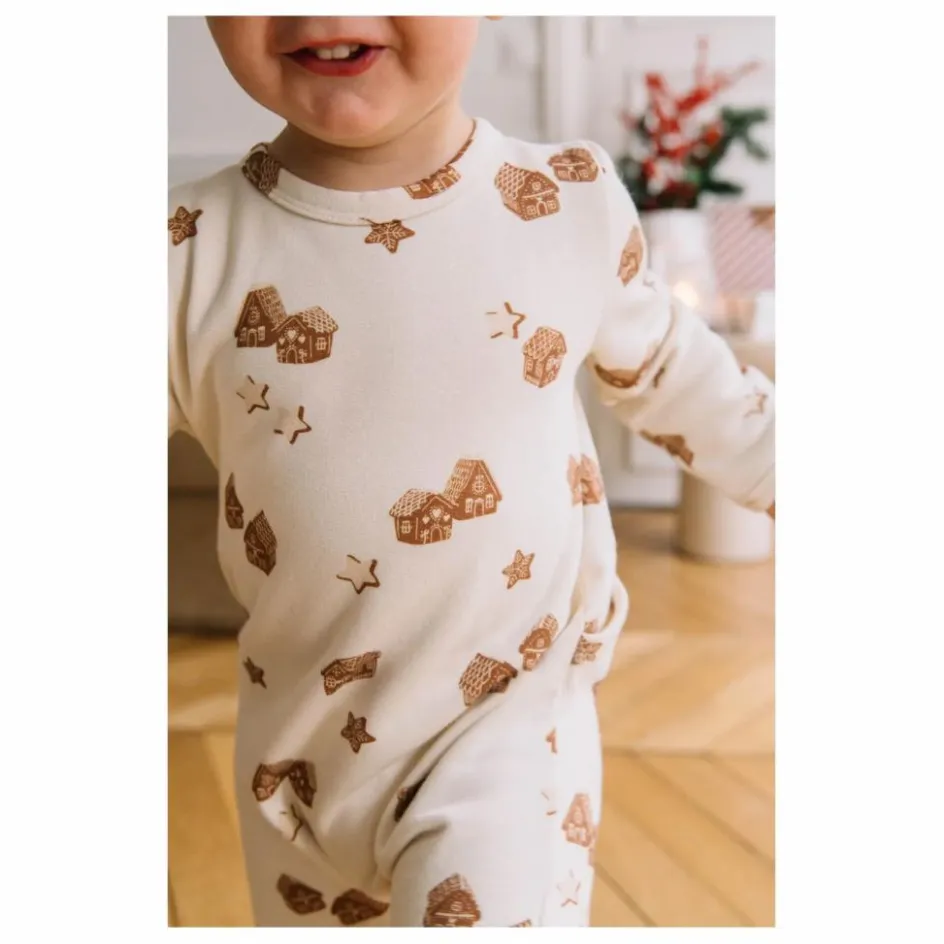 Best Studio Bohème Pyjama Chubby Noël Coton Bio | Ecru