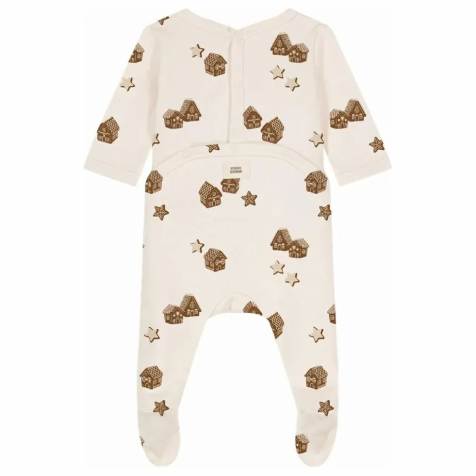 Best Studio Bohème Pyjama Chubby Noël Coton Bio | Ecru